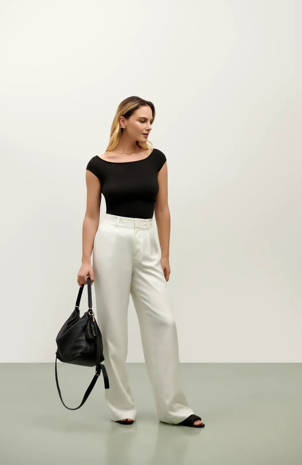The Brigitte Poised Top - Black